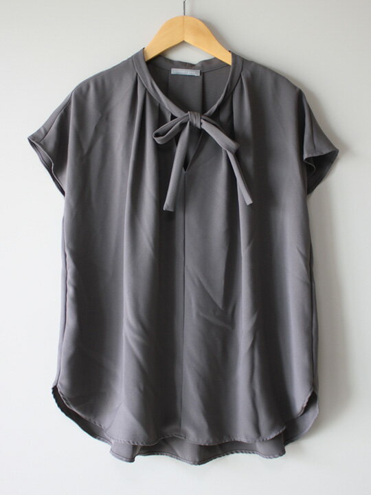 Other - セオリーリュクス Marvine Lenas / ボウタイブラウス 38 レディース チャコール【中古】【新入荷】〈