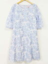 ☆TOCCA/トッカ☆2021年製/PRIMURA GARDEN MINI DRESS/ミニドレス/ワンピース/Vネック/バックジップ/ポケット/五分袖/ミディ...