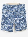 【夏SALE】新品未使用品☆Eddie Bauer/エディーバウアー☆総柄ハーフパンツ/ショートパンツ/ハーフパンツ/短パン/ポケット/カジュアル ネイビー/紺 メンズ 36 夏 624042
