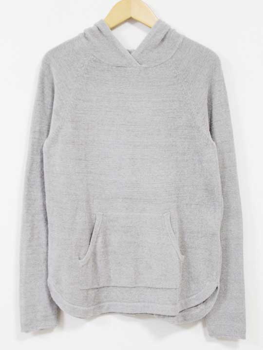 【楽天スーパーSALE】☆BAREFOOT DREAMS/ベアフットドリームズ☆Cozychic ウルトラライトプルオーバーパーカー/プルオーバー/パーカー/長袖/無地/フード/カジュアル グレー レディース XS【中古】秋冬 110142