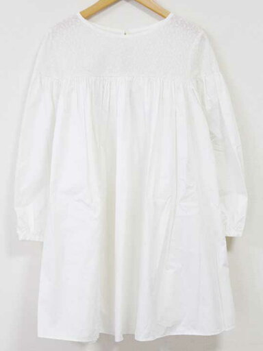 ☆utilite/ユティリテ☆サークル刺繍切替プルオーバーチュニック/ワンピース/プルオーバー/長袖 ホワイト/白 レディース【中古】春秋 412052 ☆utilite/ユティリテ☆サークル刺繍切替プルオーバーチュニック/ワンピース/プルオーバー/長袖 ホワイト/白 レディース【中古】春秋 412052