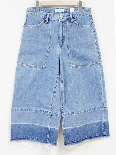 ☆ZARA/ザラ☆カットオフクロップドワイドパンツ/デニムパンツ/ジーンズ/ジーパン/ポケット/カジュアル インディゴ レディース 36【中古】春夏 412052 ☆ZARA/ザラ☆カットオフクロップドワイドパンツ/デニムパンツ/ジーンズ/ジーパン/ポケット/カジュアル インディゴ レディース 36【中古】春夏 412052