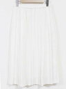 【夏SALE】マカフィー プリーツスカート レディース 38 ホワイト/白【中古】 ☆