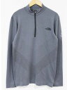 【夏SALE】ノースフェイス ロングスリーブフライトエンジニアジップアップ メンズ M グレー【中古】 ☆