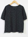 イェッカヴェッカ メタルバー袖タックブラウス レディース F ブラック×ホワイト/黒×白【中古】【新入荷】 ☆(4)