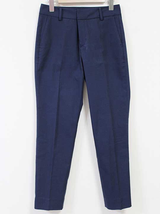 インディヴィ スラックスパンツ レディース 36 ネイビー/紺【中古】 ☆