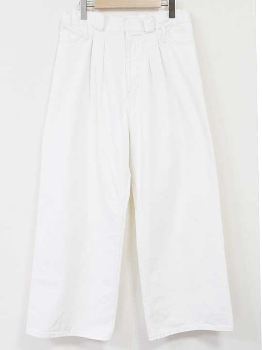 Capri Pants - 【値下げ】カレンテージ ウエストロープホワイトデニム レディース 1 ホワイト/白【中古】 ☆