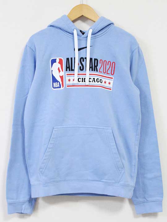 ナイキ ジョーダンASWプルオーバーフリースクラブロゴパーカー レディース S ブルー/青【中古】【新入..