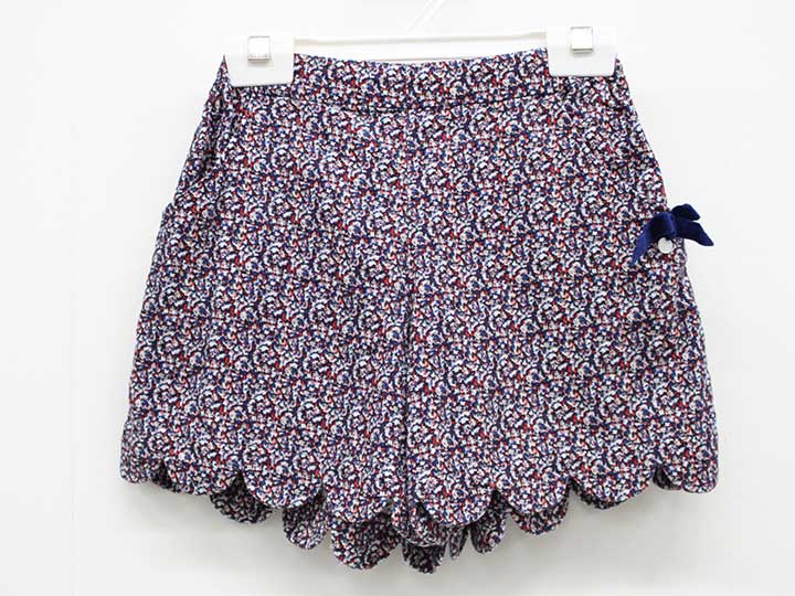 タルティーヌエショコラ ショートパンツ 120cm キッズ 女児 紺系【中古】△