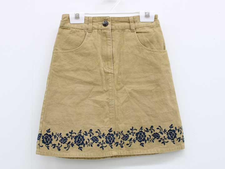 ケイトスペードニューヨーク スカート 130cm キッズ 女児 ベージュ 【中古】△