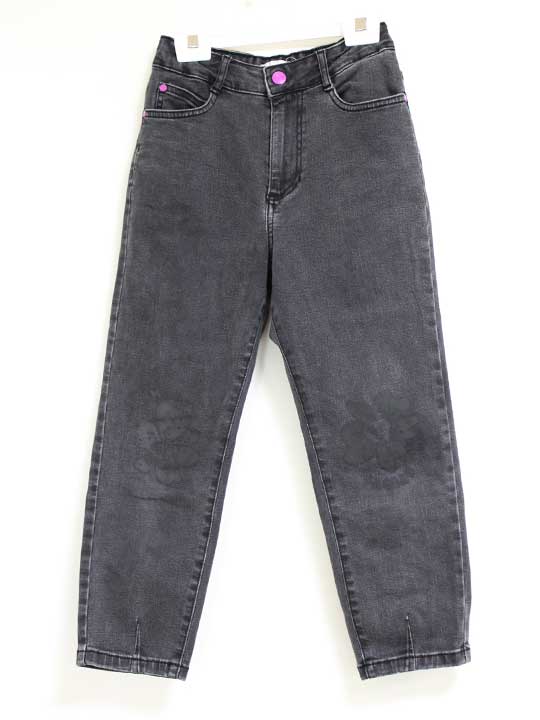 マークジェイコブス ジーンズ ロングパンツ 138cm キッズ 女児 ブラック 【中古】△