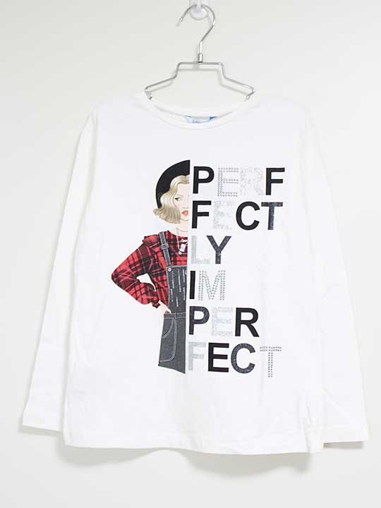 マヨラル 長袖カットソー 128cm キッズ 女児 白 【新品 未使用品】【新入荷!】△