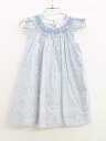 ラルフローレン 半袖ワンピース 90cm キッズ 女児 水色×白【中古】【新入荷!】△