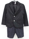 【新規値下げ!】♪コムサエンジェル/COMME CA ANGEL♪110cm スーツ 黒×紺 フォーマル お稽古 通塾 見学会 通学 七五三 卒業式 入学式 結...