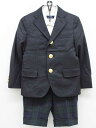 【新規値下げ!】♪シップス/SHIPS kids♪110cm スーツ3点セット 紺&緑×紺系 フォーマル お稽古 通塾 見学会 通学 七五三 卒業式 入学式 結...