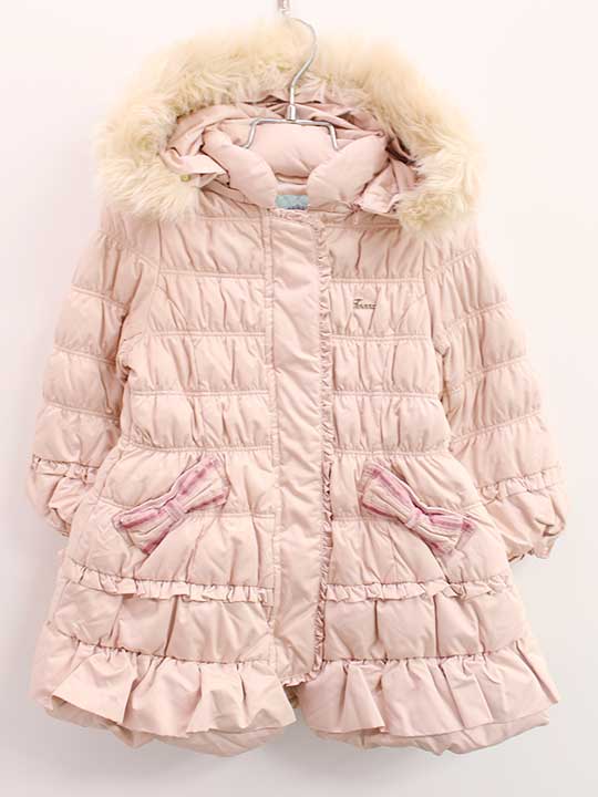 ♪トッカ/TOCCA BAMBINI♪100cm ダウンコート/アウター ライトピンク【中古】子供服 キッズ kids 女の子 ..