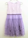 ♪アナスイミニ/ANNA SUI mini♪135cm ドレスワンピース ラベンダー フォーマル 七五三 入園式 卒園式 結婚式 発表会 謝恩会 冠婚葬祭【中古...