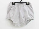 ボンポワン ブルマ 80cm キッズ 女児 グレー×白【新品 未使用品】【新入荷!】♪