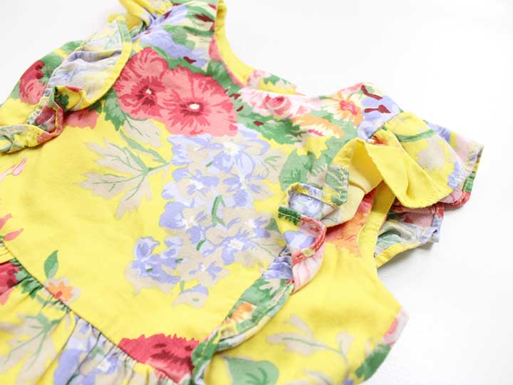 【SALE!】ラルフローレン ブルマ付きノースリーブワンピース 80cm キッズ 女児 黄...