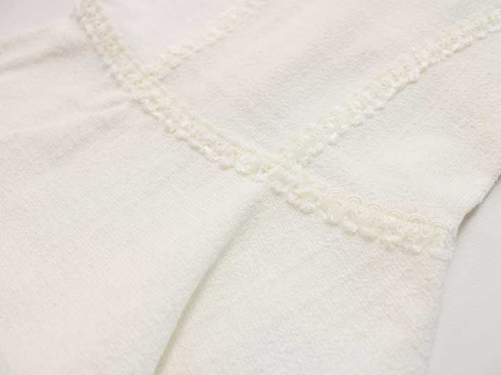 コムサフォセット ノースリーブドレスワンピース 80cm キッズ 女児 オフホワイト×白【中古】♪