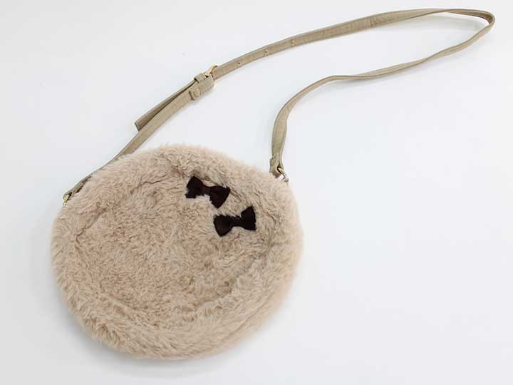 ハッカキッズ ショルダーバッグ キッズ 女児 ライトブラウン【中古】♪