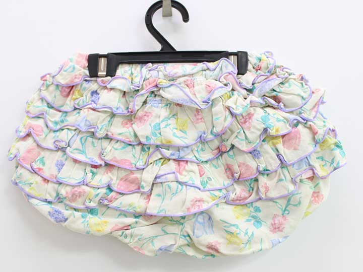 【SALE!】フェフェ ブルマ 80cm位 キッズ 女児 クリーム×マルチカラー【中古】♪