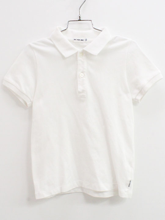 Polo衫 - ミキハウス 半袖ポロシャツ 120cm キッズ 男児 白【中古】【新入荷!】♪