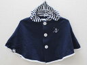 ♪ベベ/bebe♪70-80cm位（F） マントコート/ポンチョ/ケープ 紺×白【中古】子供服 キッズ kids ベビー服 baby 男の子 春 703032 otr