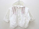 ♪ベベ/bebe♪80-90cm位（F） ポンチョ/ケープ 白×ピンク系【中古】子供服 キッズ kids ベビー服 baby 女の子 春秋 703032 otr