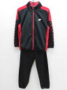 ロットLOTTO140cmジャージ上下セット黒×赤【中古】子供服キッズkidsジュニア男の子秋冬409032tops