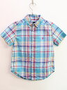 【夏SALE!】♪ラルフローレン/Ralph Lauren♪110cm 半袖シャツ 水色系【中古】子供服 キッズ kids 男の子 夏 tops 825042