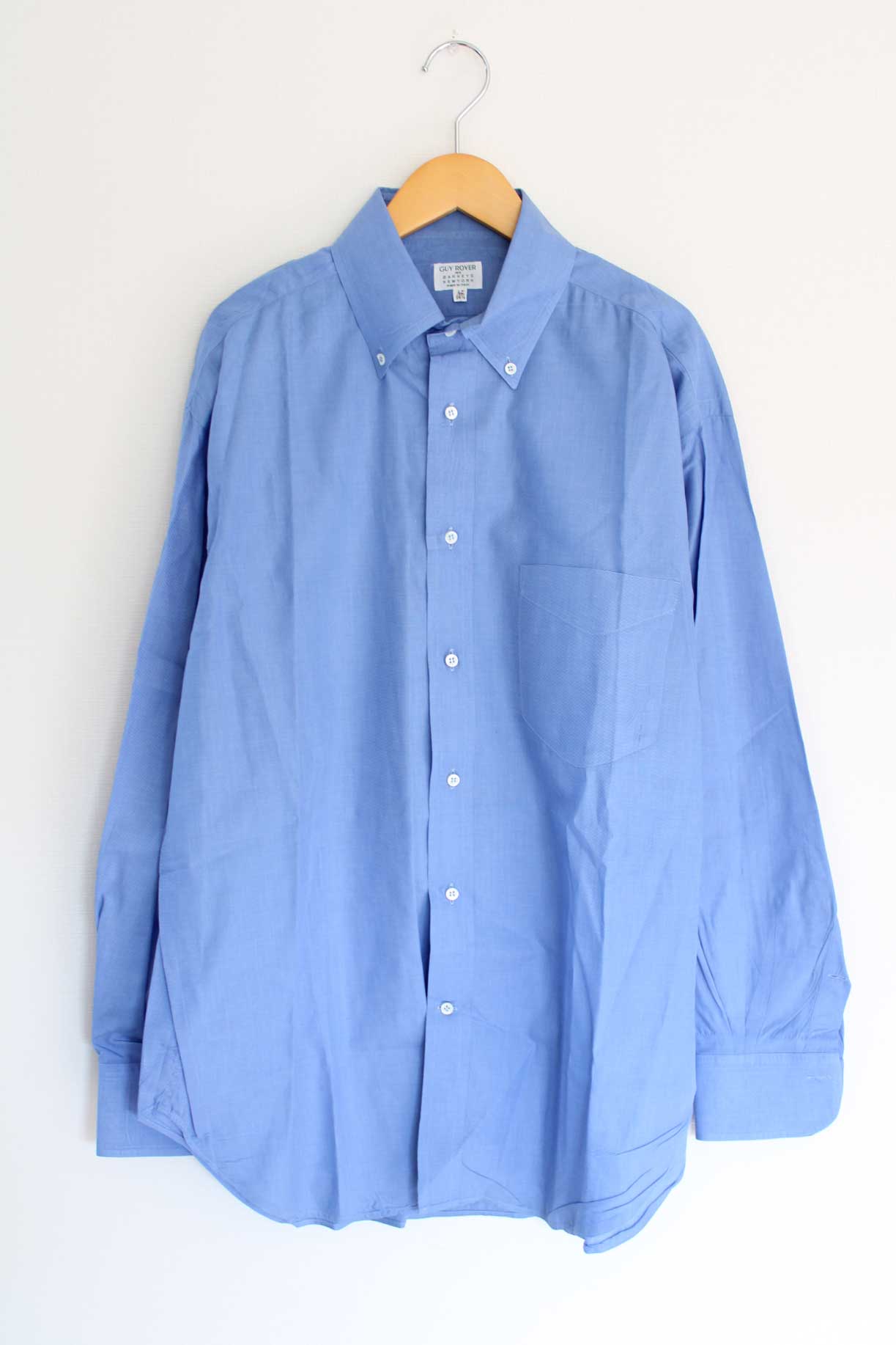 Rakuten - 【値下げ】●GUY ROVER×Barneys New York/ギローバー×バーニーズニューヨーク●シャツ/長袖/ボタンダウン ブルー/青 メンズ 42 春秋【中古】821052