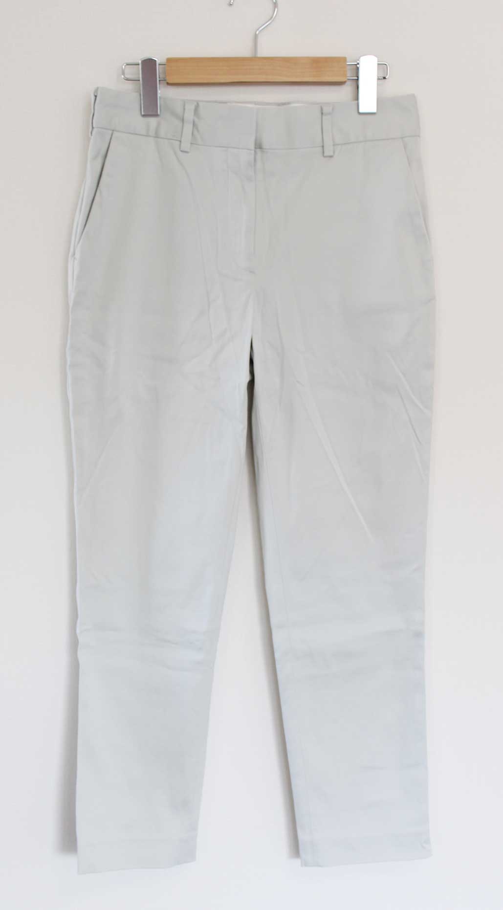 【SALE】●DES PRES/デ・プレ●コットンレーヨンストレッチシガレットパンツ/ロングパンツ/長ズボン/クロップド丈 ライトベージュ レディース 36 春夏【中古】821052