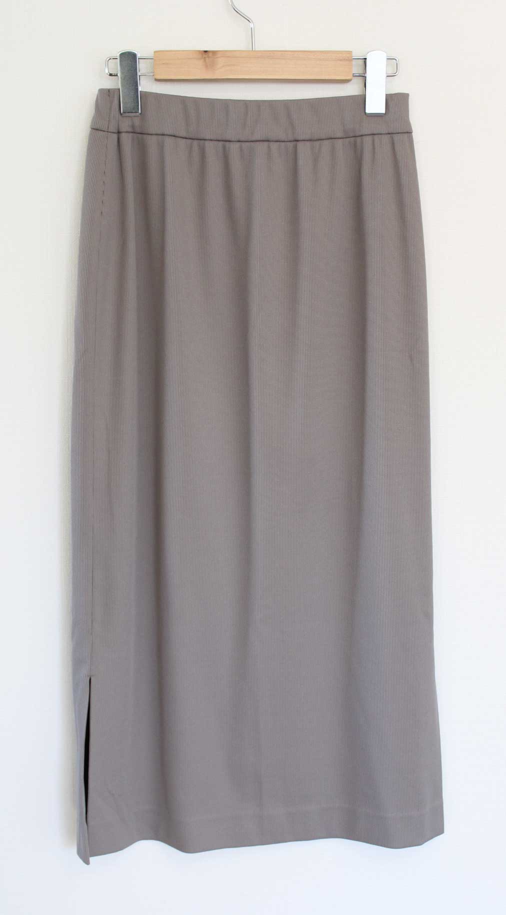 【SALE】●closet story/UNITED ARROWS/クローゼットストーリー/ユナイテッドアローズ●ジャージーリブロングスカート/ミモレ丈/ウエスト..