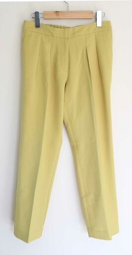 【SALE】●Drawing Numbers/ドローイングナンバーズ●タックテーパードパンツ/ロングパンツ/長ズボン/クロップド丈/ウエストゴム イエロー/黄色 レディース 38【中古】春夏 412052 【SALE】●Drawing Numbers/ドローイングナンバーズ●タックテーパードパンツ/ロングパンツ/長ズボン/クロップド丈/ウエストゴム イエロー/黄色 レディース 38【中古】春夏 412052