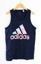 アディダス アメリカーナグラフィックタンクトップ S メンズ ネイビー/紺【中古】【新入荷】 ●