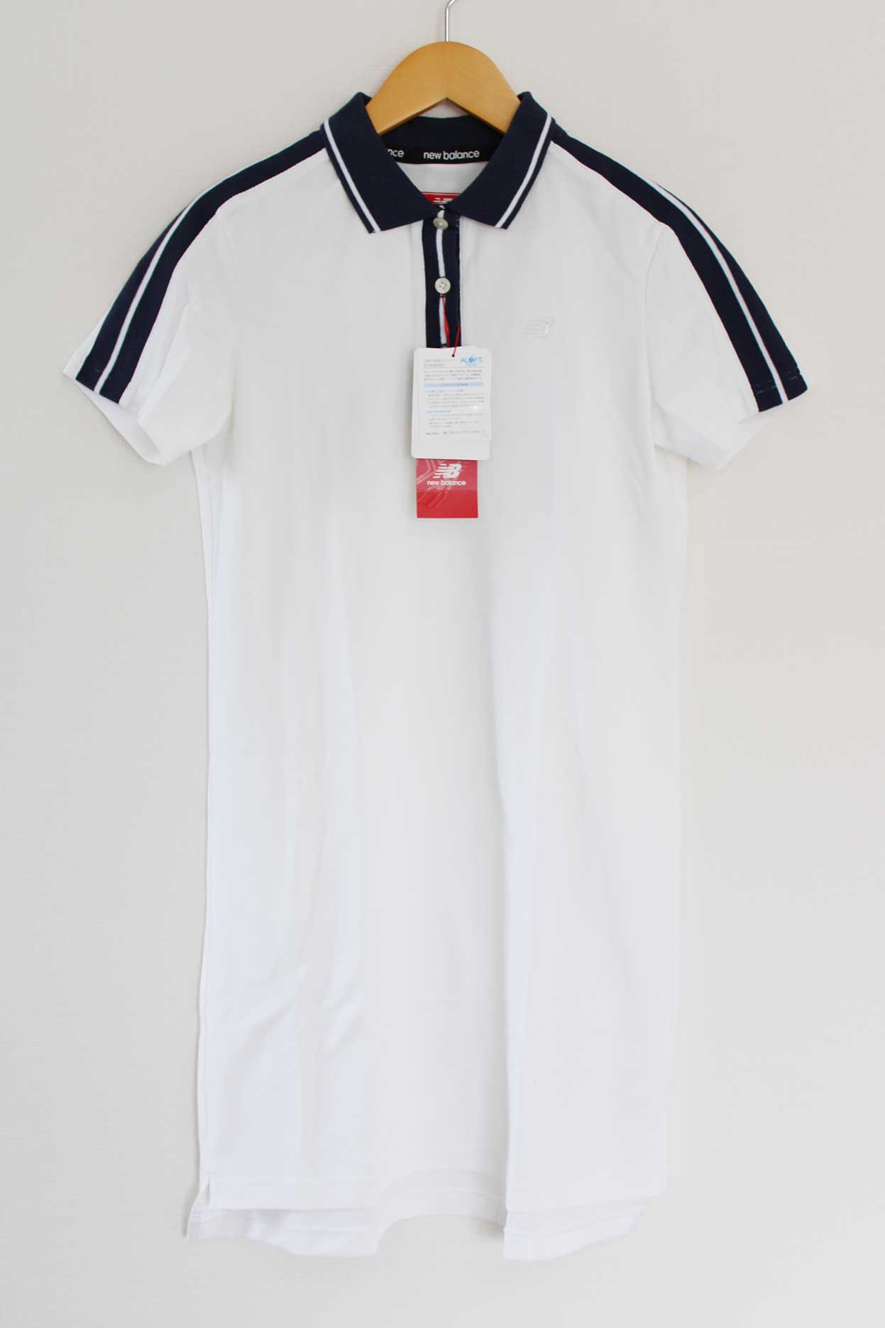 【値下げ】ニューバランス スポーツポロ 1 レディース ホワイト/白【新品 未使用品】 ●