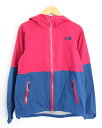 【夏SALE】ノースフェイス マウンテンパーカー M レディース ブルー/青×ピンク【中古】 ●