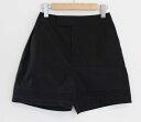 【夏SALE】ボーダーズバルコニー ピンタックショートパンツ 36 レディース ブラック/黒【中古】 ●