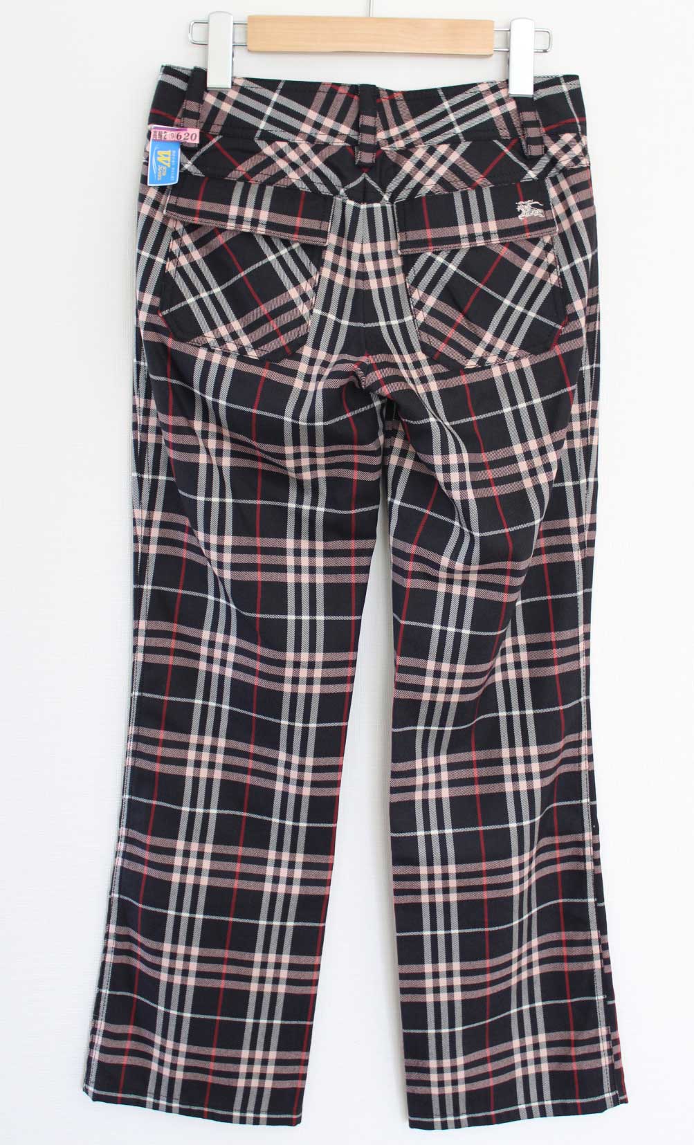 値下げ バーバリーブルーレーベル チェックパンツ レディース 34 ブラック 黒×ピンク 中古 auc-kids2nds-10585843 セカンズ&キッズセカンズ サンプル画像3
