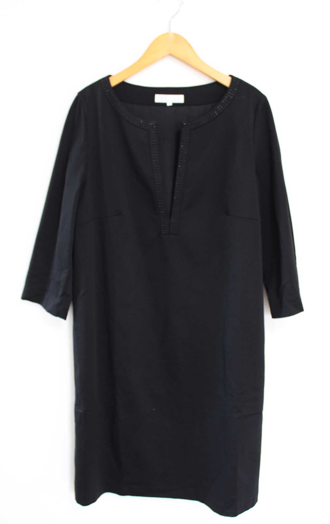 【値下げ】自由区 Vネックワンピース レディース46 ブラック/黒【中古】● auc-kids2nds-10592648 セカンズ&キッズセカンズ パッケージ画像
