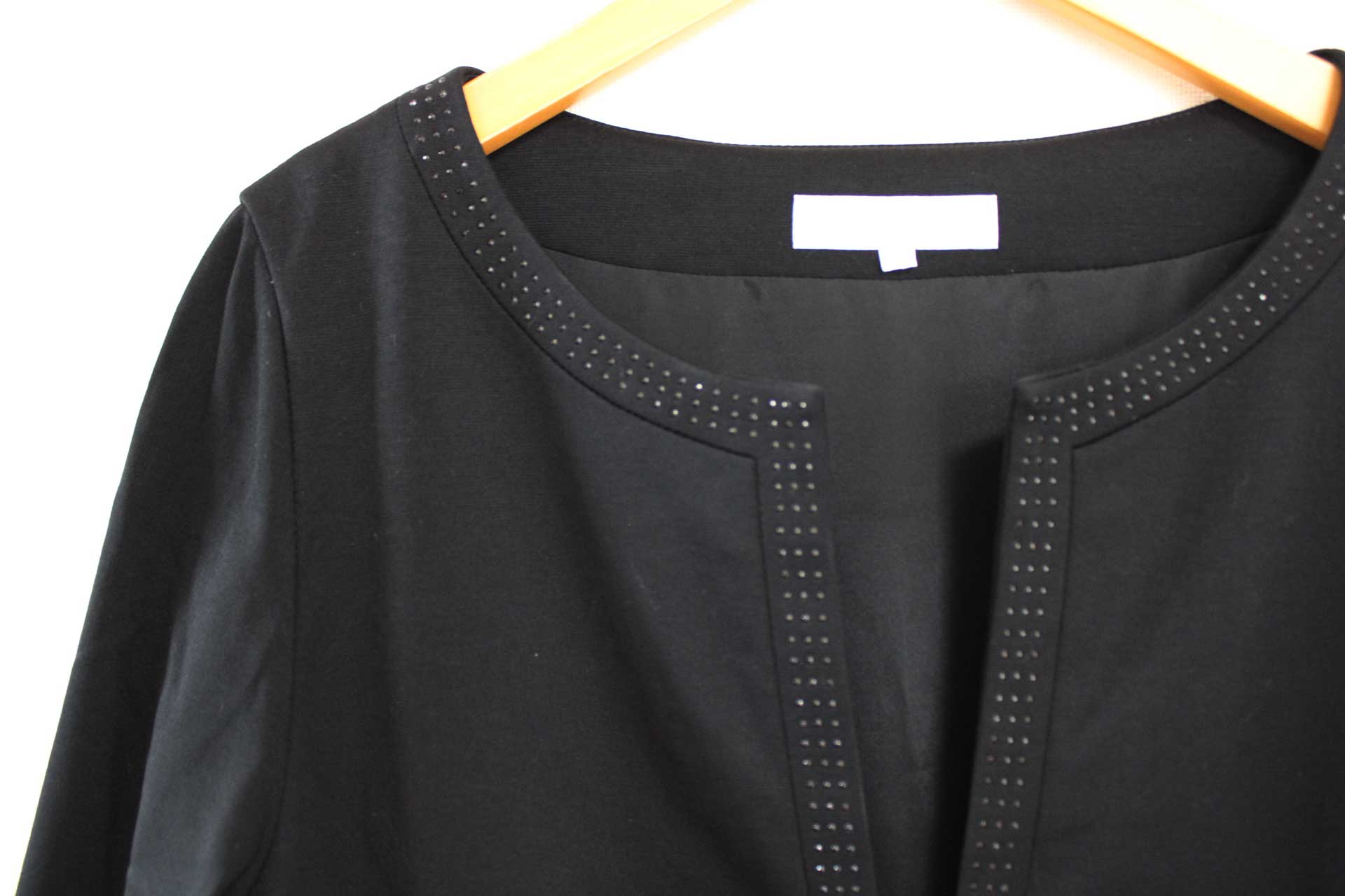 【値下げ】自由区 Vネックワンピース レディース46 ブラック/黒【中古】● auc-kids2nds-10592648 セカンズ&キッズセカンズ サンプル画像2