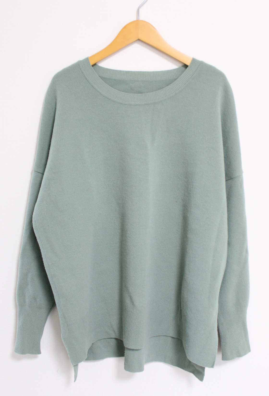 ドゥーズィエムクラス fluffyスムースクルーネックプルオーバー レディース グリーン/緑【中古】【新入..