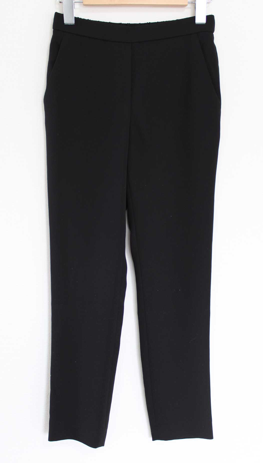 セオリー Classic Crepe Treeca Pull On FH テーパードパンツ レディース XXXO ブラック/黒●
