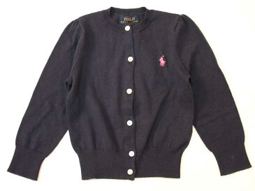 ●ラルフローレン/Ralph Lauren●100cm カーディガン 紺 【中古】子供服 キッズ kids 女の子 春秋 103022