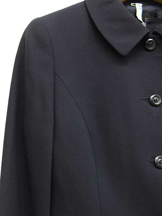 【新規値下げ】■nouv confine/ヌーヴコンフィニ■アンサンブルスーツ/ワンピース/ジャケット/半袖/長袖/ミディアム丈 濃紺/ネイビー レディース 9 お受験 面接 フォーマル 卒業式 入学式 説明会 見学会 学校行事 園行事 式典【中古】春夏秋冬 425042 text