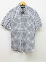 【夏SALE】■BANANA REPUBLIC/バナナリパブリック■半袖チェックシャツ/半袖 マルチカラー メンズ【中古】夏 135042