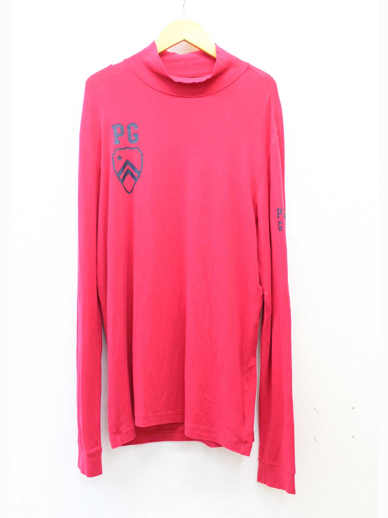 ■PEARLY GATES/パーリーゲイツ■プリントカットソー/ゴルフ/ロゴ/長袖 ピンク メンズ 5【中古】春夏秋冬 402132