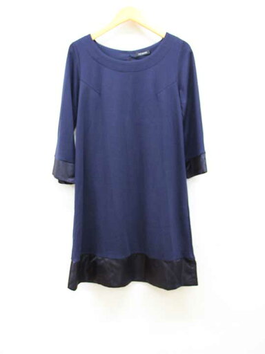 【SALE】■Ray BEAMS/レイビームス■バックリボンワンピース■七分袖/膝丈 ネイビー/紺 レディース【中古】春夏 onepi 912042 【SALE】■Ray BEAMS/レイビームス■バックリボンワンピース■七分袖/膝丈 ネイビー/紺 レディース【中古】春夏 onepi 912042