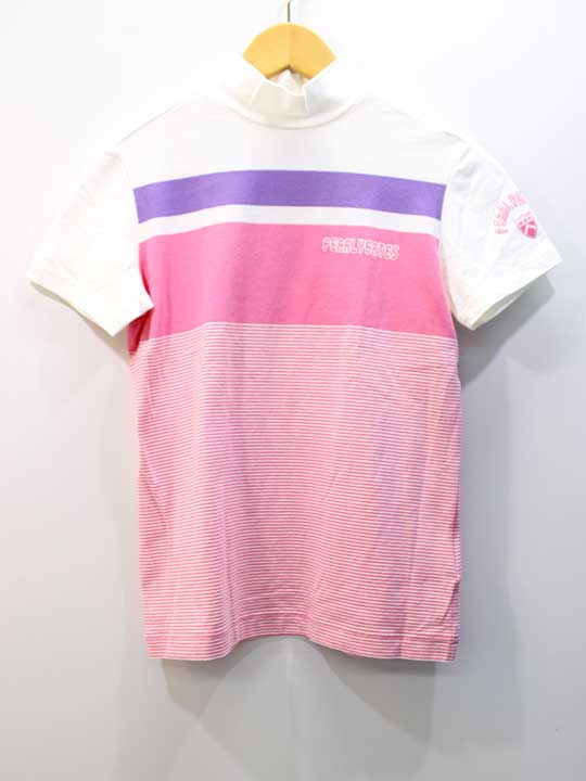 ■PEARLY GATES/パーリーゲイツ■カットソー/ゴルフウェア/半袖 マルチカラー レディース 1【中古】春夏秋冬 133042